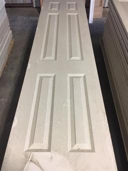 8'X1 3/8" Six Interior Slab Door Panel, Made By Masonite