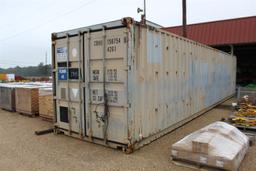 40' Container w/ Power & Contents of Rigging & Shackles