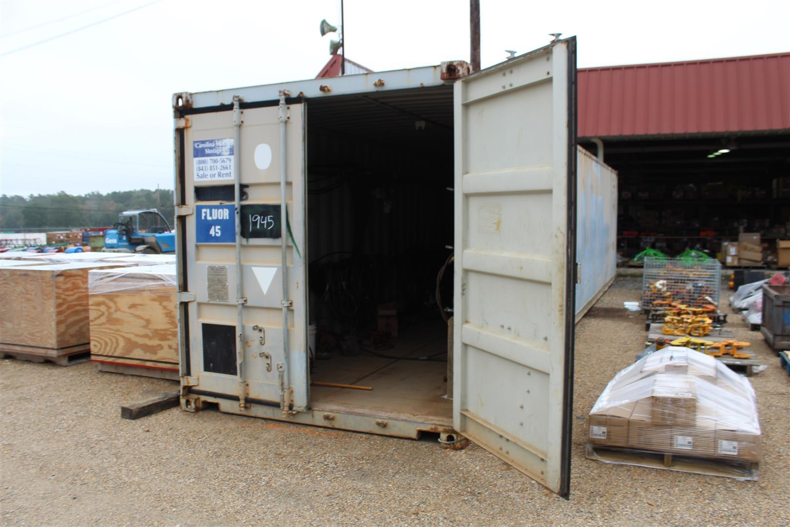 40' Container w/ Power & Contents of Rigging & Shackles