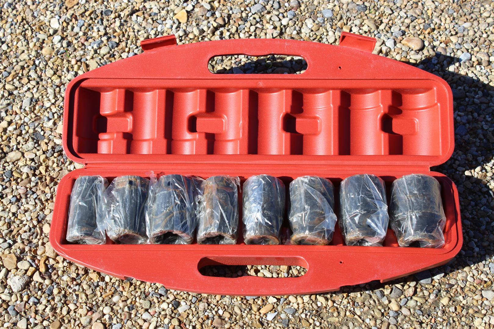 Heavy Duty 8pc 3/4" Drive Impact SAE Socket Set .