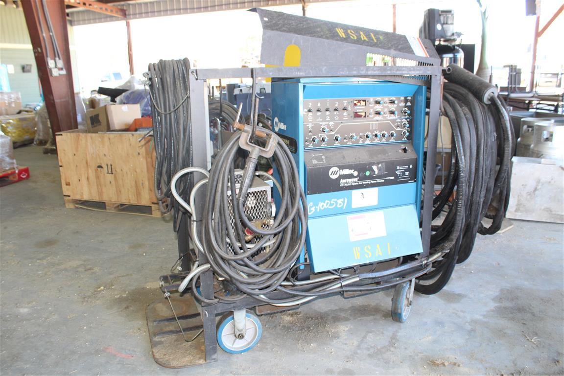 MILLER AEROWAVE Tig Welder Electric Leads Wheel Mounted    ~