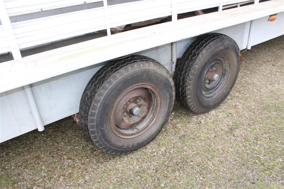 Twin Axle Stock Trailer, 30' Long x 8' Wide