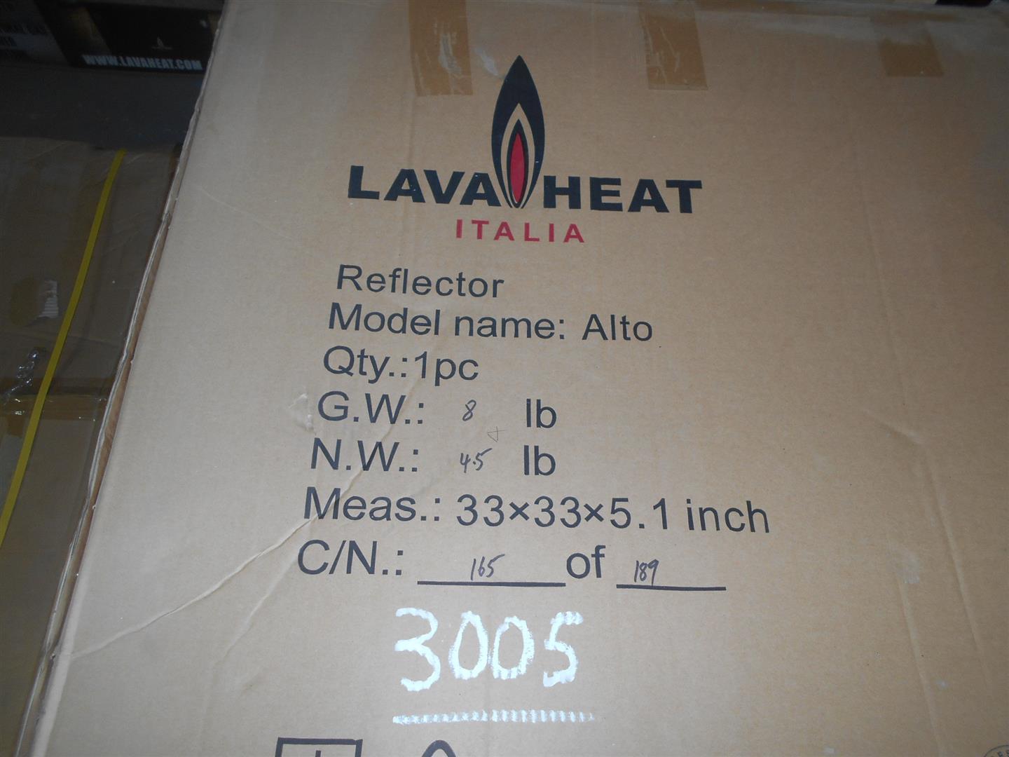 Lava-Heat Italia Alto Outdoor Patio Heater - 48,000 BTU  Propane -  Adjustable Heat Setting