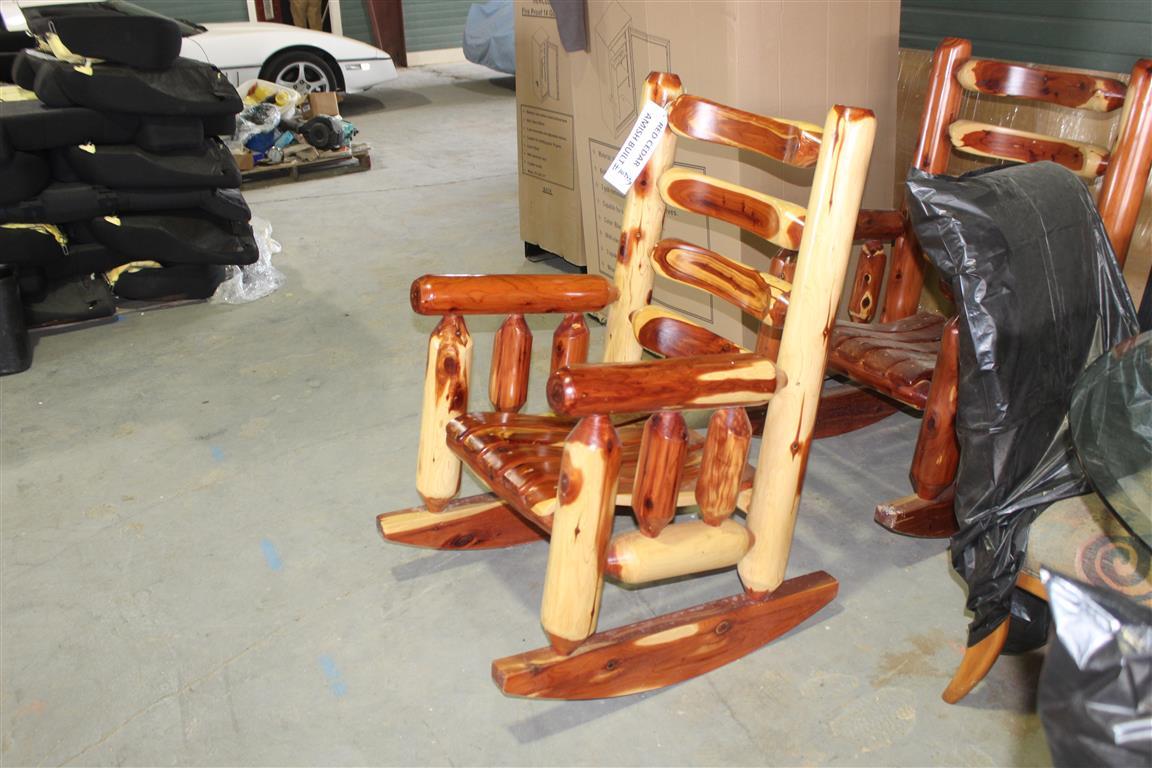 RED CEDAR LOG ROCKER