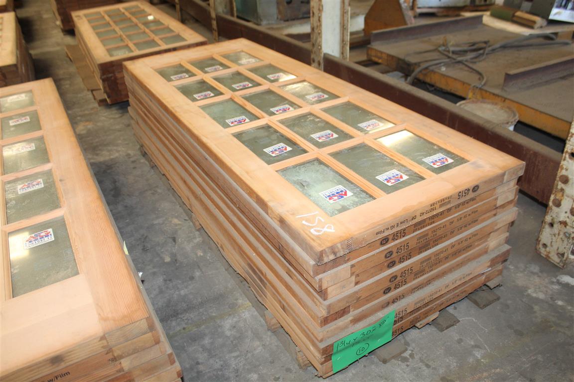 (10) 1 ¾ X 30”X80” Fir Glass Window Doors