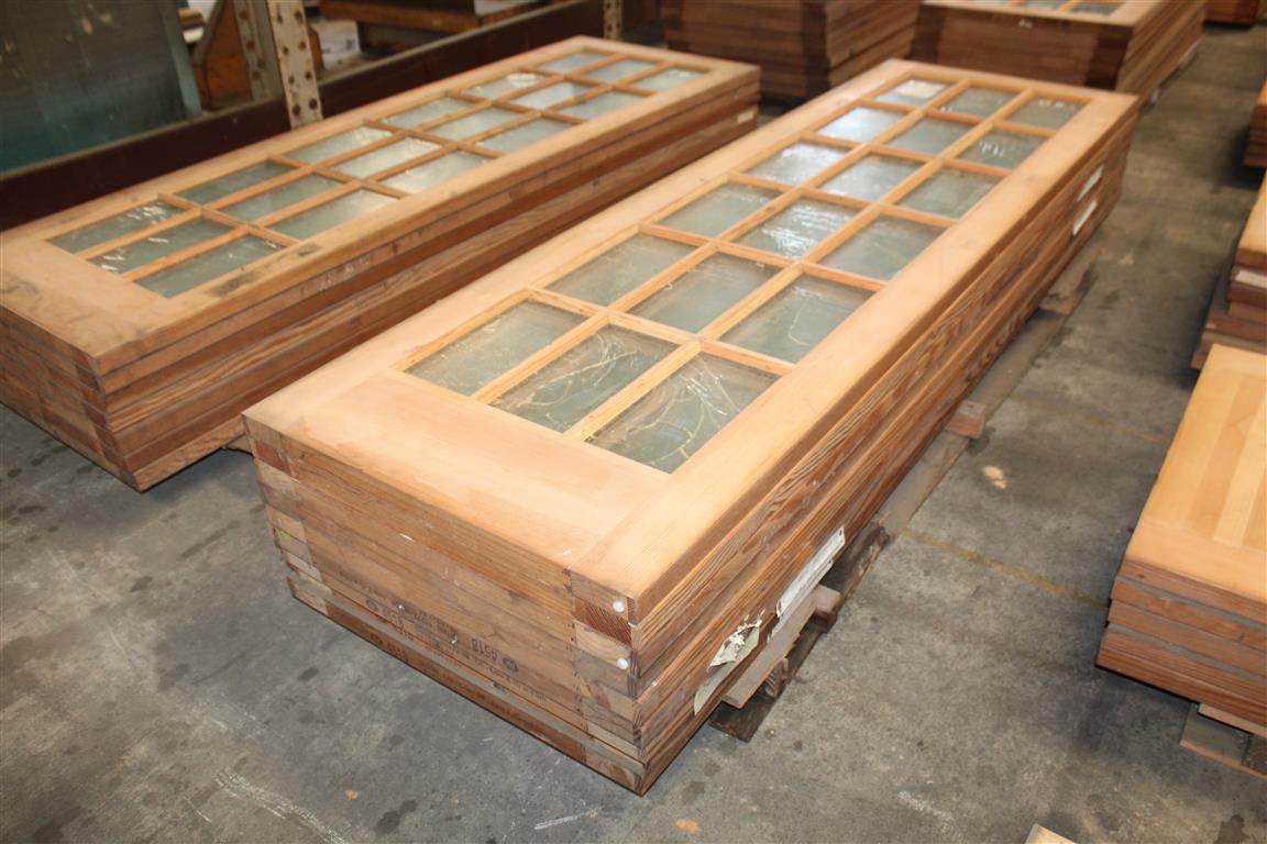 (9) 1 3/4”X30”X96” Fir Glass Doors