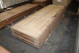 (8) 1 3/8”X32”X96” 4 Panel Solid Pine Doors