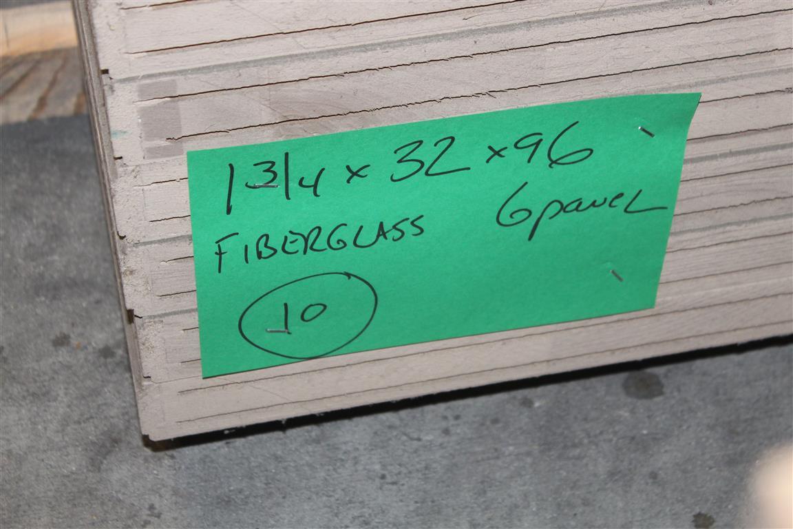 (10 1 3/4”X32”96” 6 Panel Solid Doors