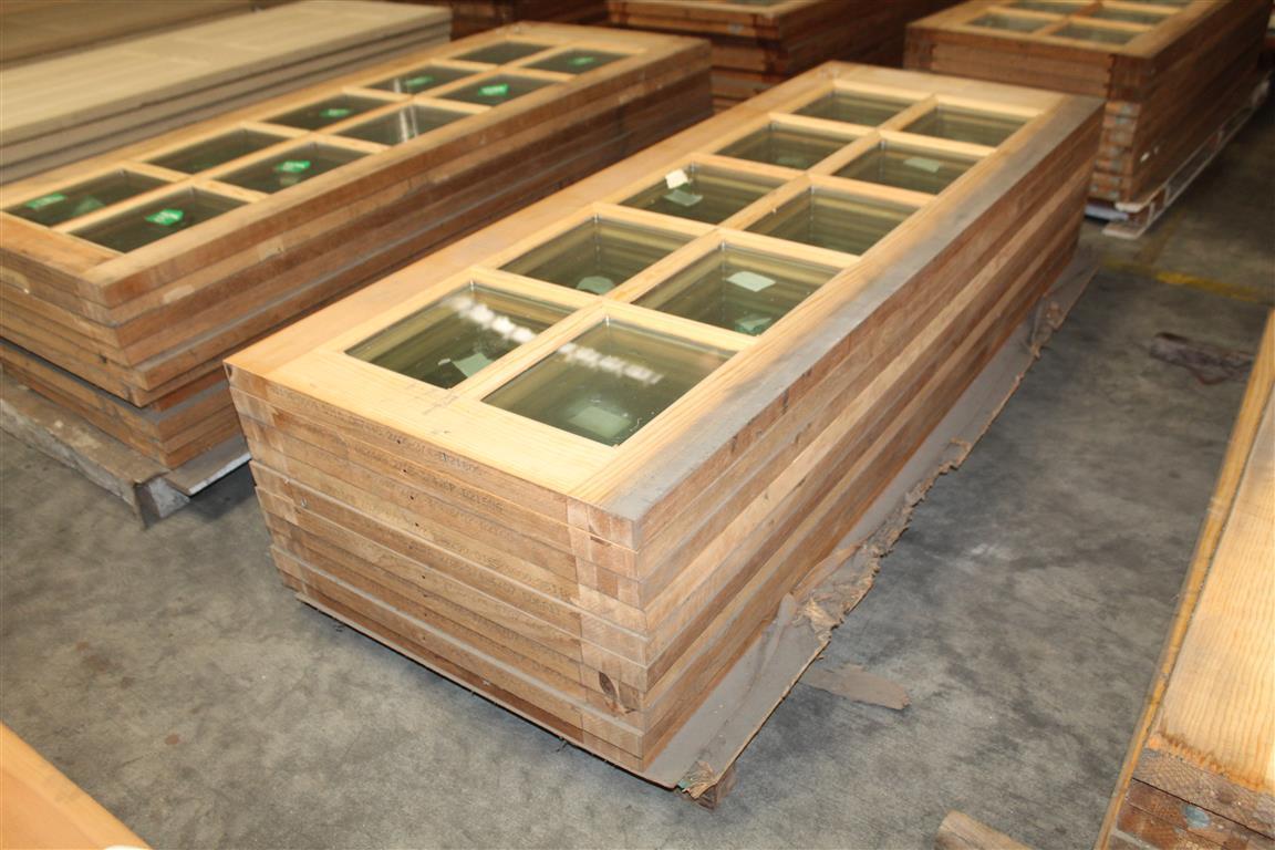 (10) 1 3/4”X30”X79” Glass Window Pine Doors