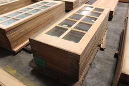 (10) 1 3/4”X30”X79” Glass Window Pine Doors