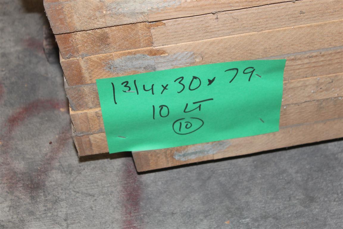 (10) 1 3/4”X30”X79” Glass Window Pine Doors