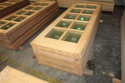 (10) 1 3/4”X30”X79” Glass Window Pine Doors