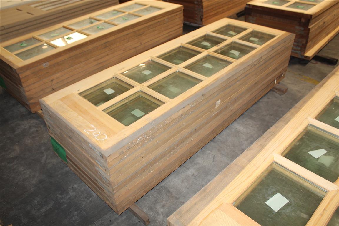 (10) 1 3/4”X30”X79” Glass Window Pine Doors