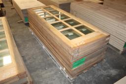 (11) 1 3/4”X30”X79” Glass Window Pine Doors