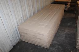 (10) 1 3/4”X32”X96” Fiberglass 6 Panel Doors