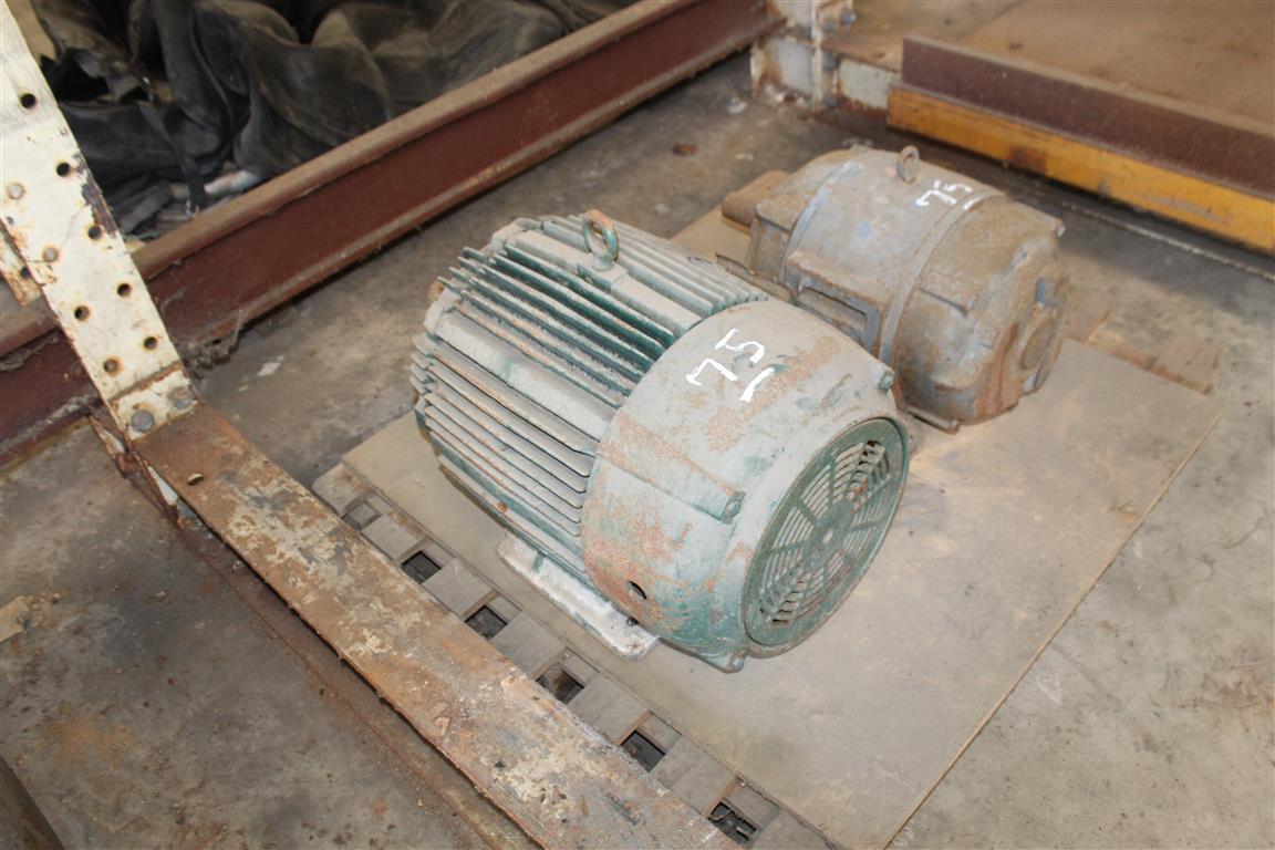 (2) ELECTRIC MOTORS, WESTINGHOUSE 50HP & 25HP