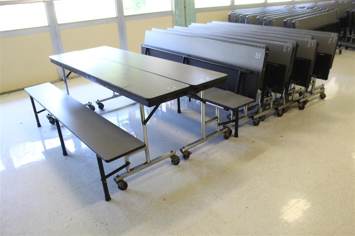 (10) Folding Cafeteria Tables