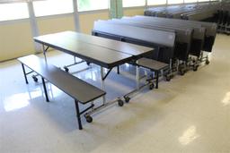 (10) Folding Cafeteria Tables