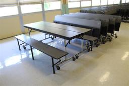 (10) Folding Cafeteria Tables