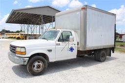 1996 FORD F350 BOX TRUCK, Morgan Box w/1250lb Lift Gate, Dual Wheels, Auto Trans., Gas Engine