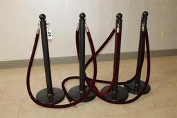 LOT OF BARACADE STANCHIONS