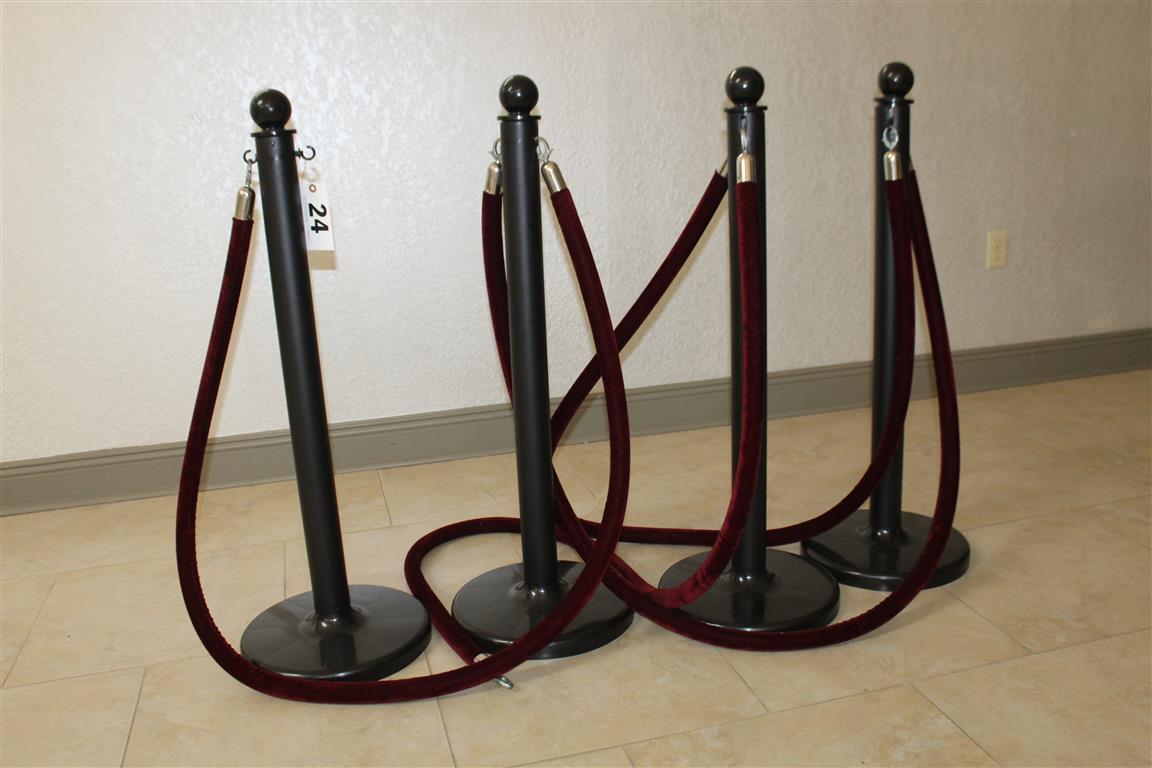 LOT OF BARACADE STANCHIONS