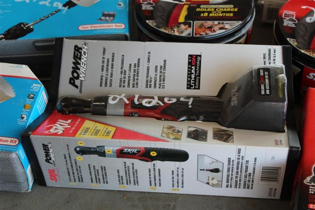 LARGE SELECTION OF UNUSED BOSCH and SKIL Brand, Drills, Hole Saw Systems, etc...