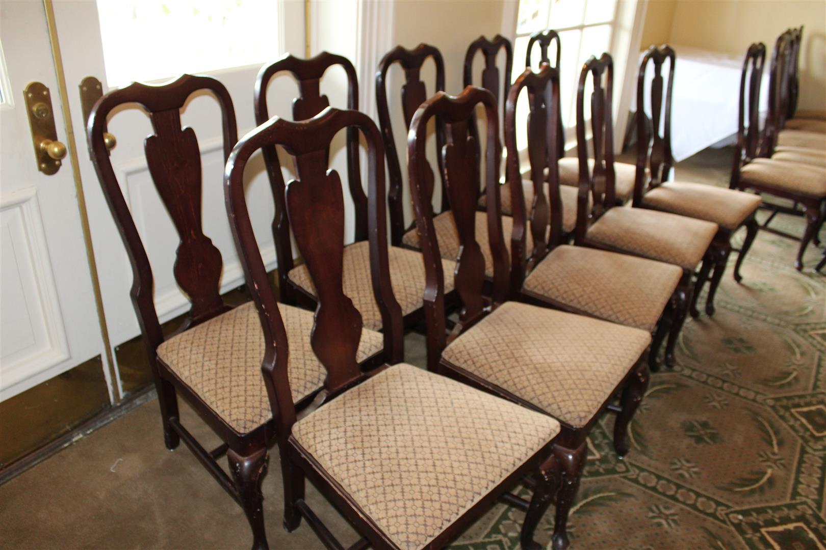 (10) CHERRY BANQUET CHAIRS