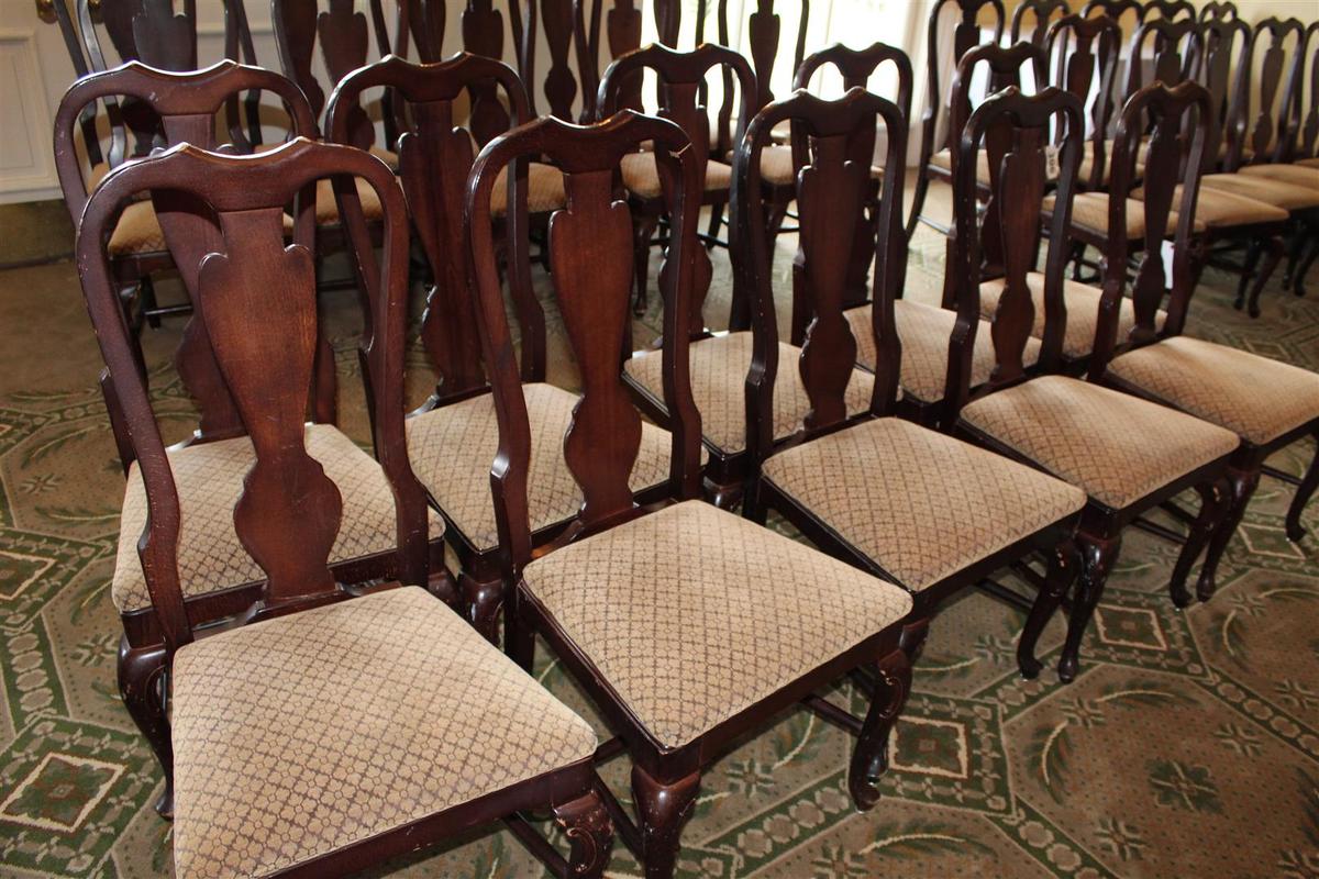 (10) CHERRY BANQUET CHAIRS