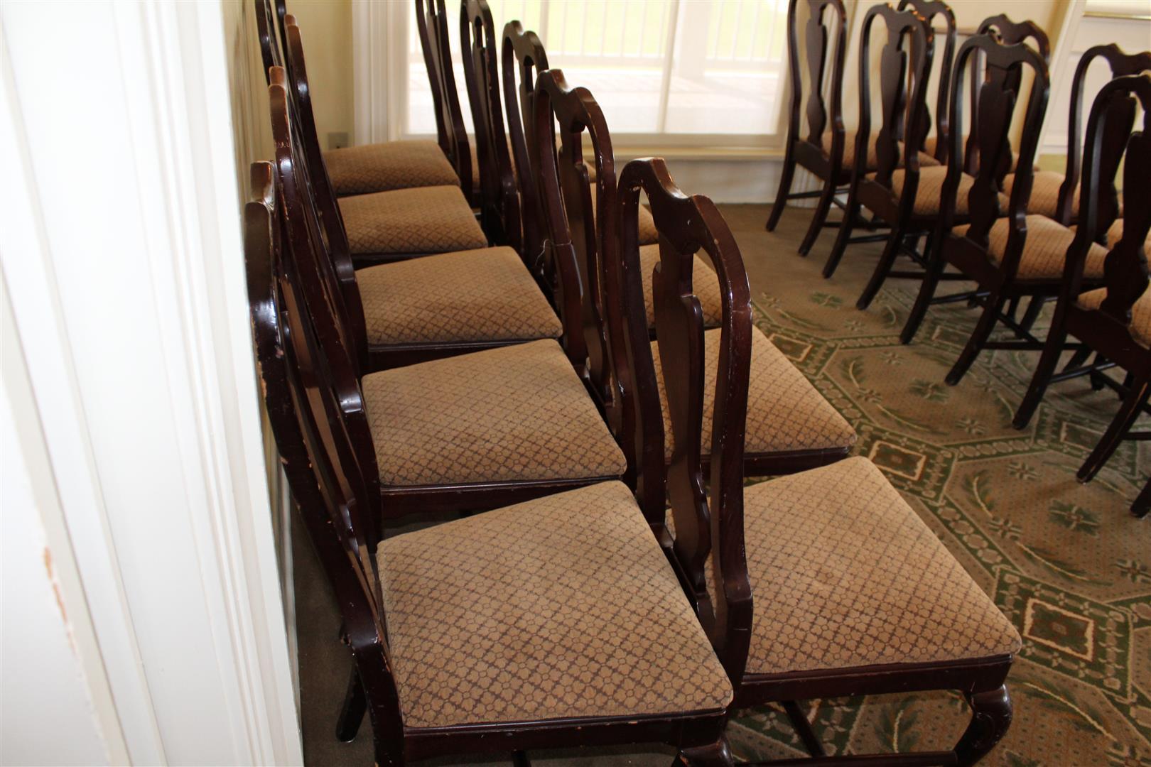 (10) CHERRY BANQUET CHAIRS