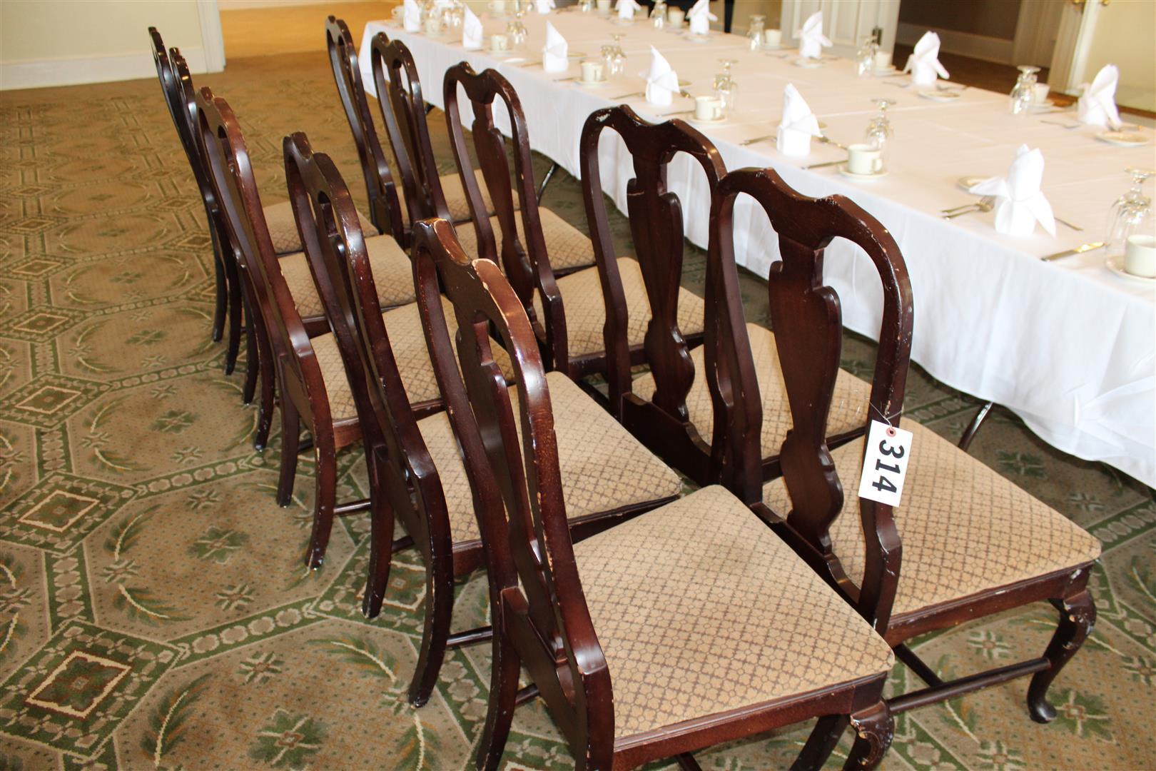 (10) CHERRY BANQUET CHAIRS