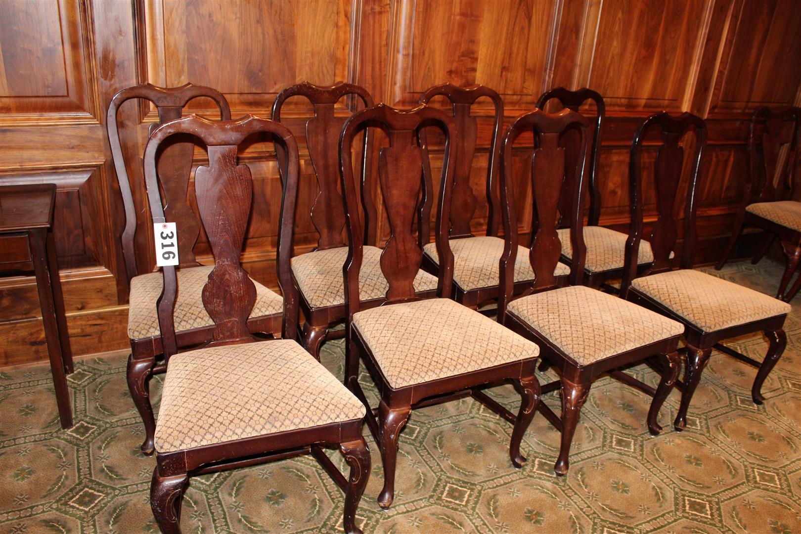 (8) CHERRY BANQUET CHAIRS