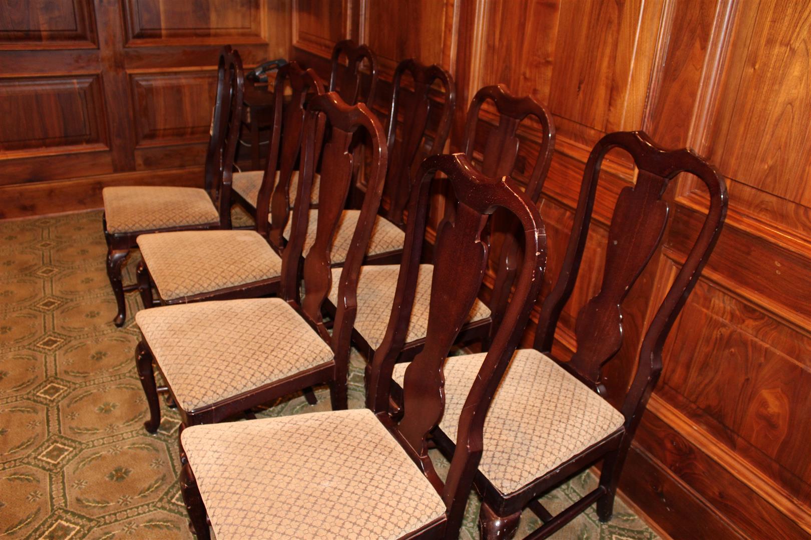 (8) CHERRY BANQUET CHAIRS