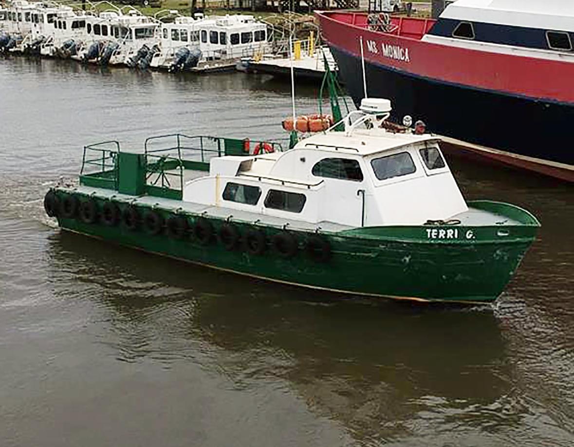 "TERRIE G" 38 FT X 14.1 FT X6.1 FT TWIN SCREW CREW BOAT