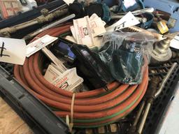 Lot of Misc Cutting Supplies - Torches - Hose - Gauges - Lens