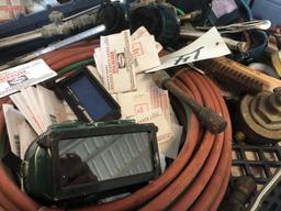 Lot of Misc Cutting Supplies - Torches - Hose - Gauges - Lens