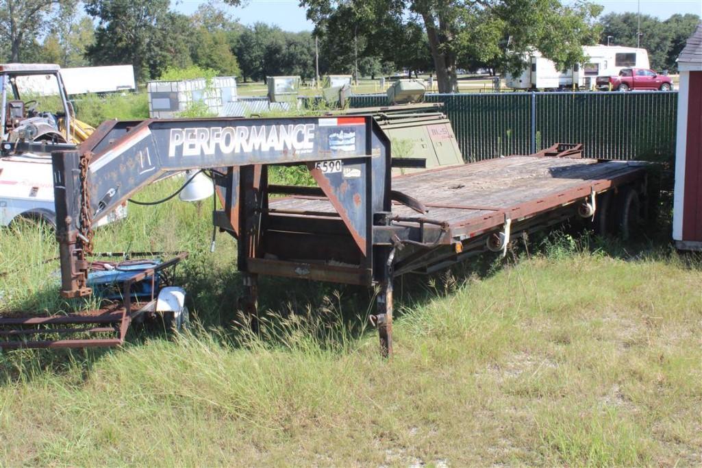 2001 PARKER Gooseneck, Tandem Axle Trailer