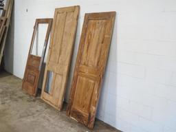Total of 7 Reclaimed Antique New Orleans Doors