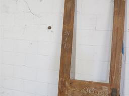 1 Reclaimed Antique Cypress 1/2 Lite Door