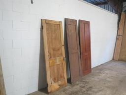 3 Reclaimed Antique Cypress Doors