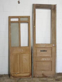 2 Reclaimed Antique Cypress Doors