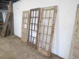 3 Reclaimed Antique Cypress doors