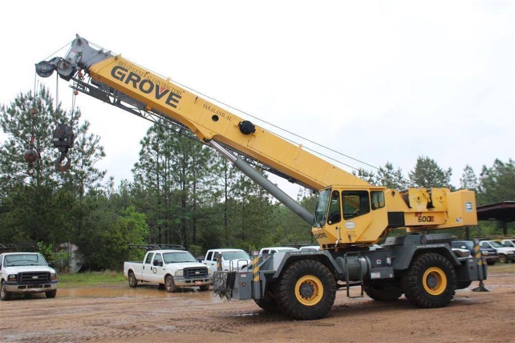 2007 Grove RT600E 50 Ton Cap Crane