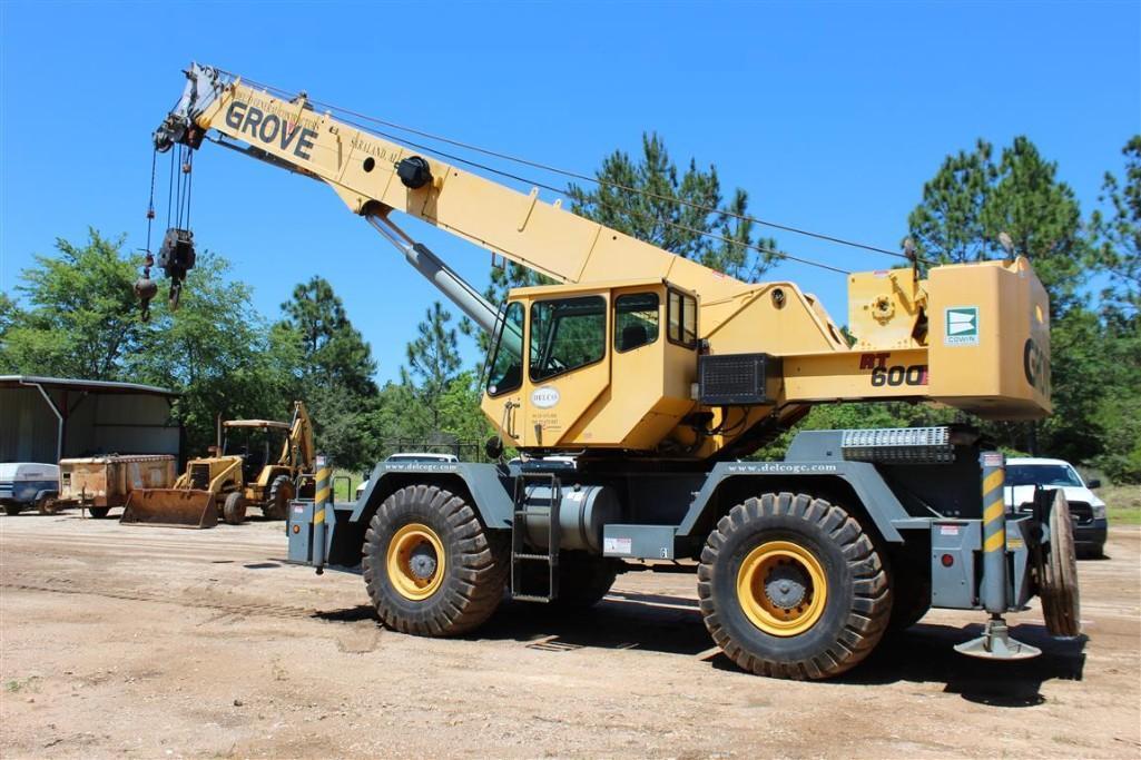 2007 Grove RT600E 50 Ton Cap Crane