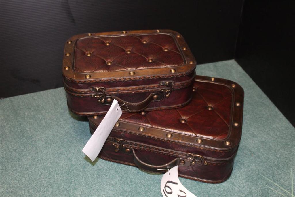 (2) Leather Cases
