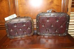 (2) Leather Cases