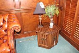 End Table with Land and Greenery