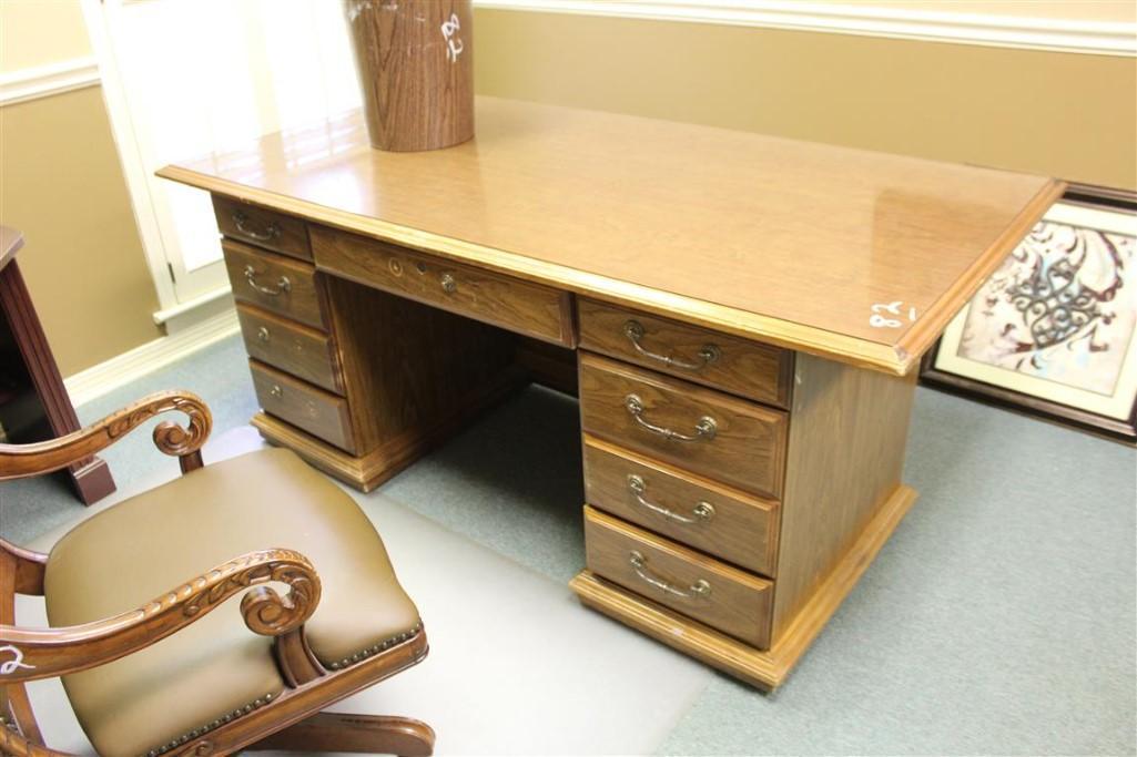 Desk and Office Chair and Computer Desk