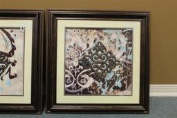 Lot of (3) Paintings -- (1) 46x36 Inch - (2) 24x24 Inch