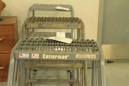 (#3) Cotterman 3 step warehouse ladders